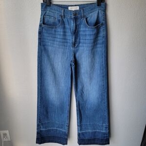 Current Elliott The Navigator Wide Leg High Rise Jean Size 30 In Doheny